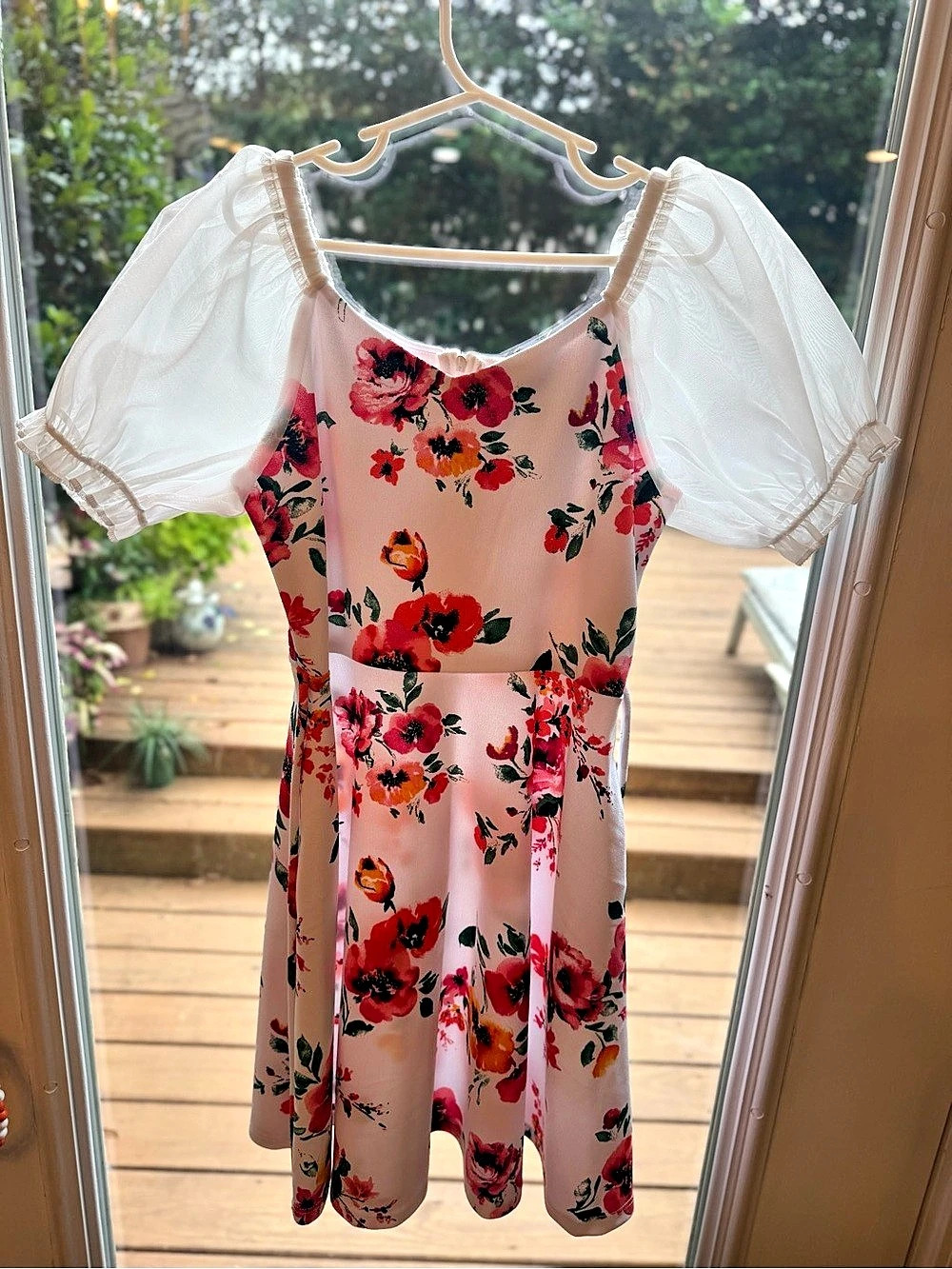 Speechless Floral Mini Dress in Pink & White Size 8 Like New